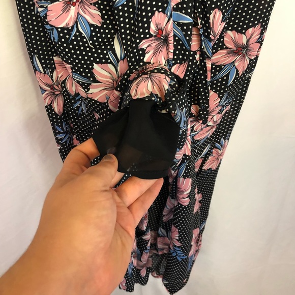 Hayden sz s floral retro pinup dress ruffle midi - Picture 5 of 7